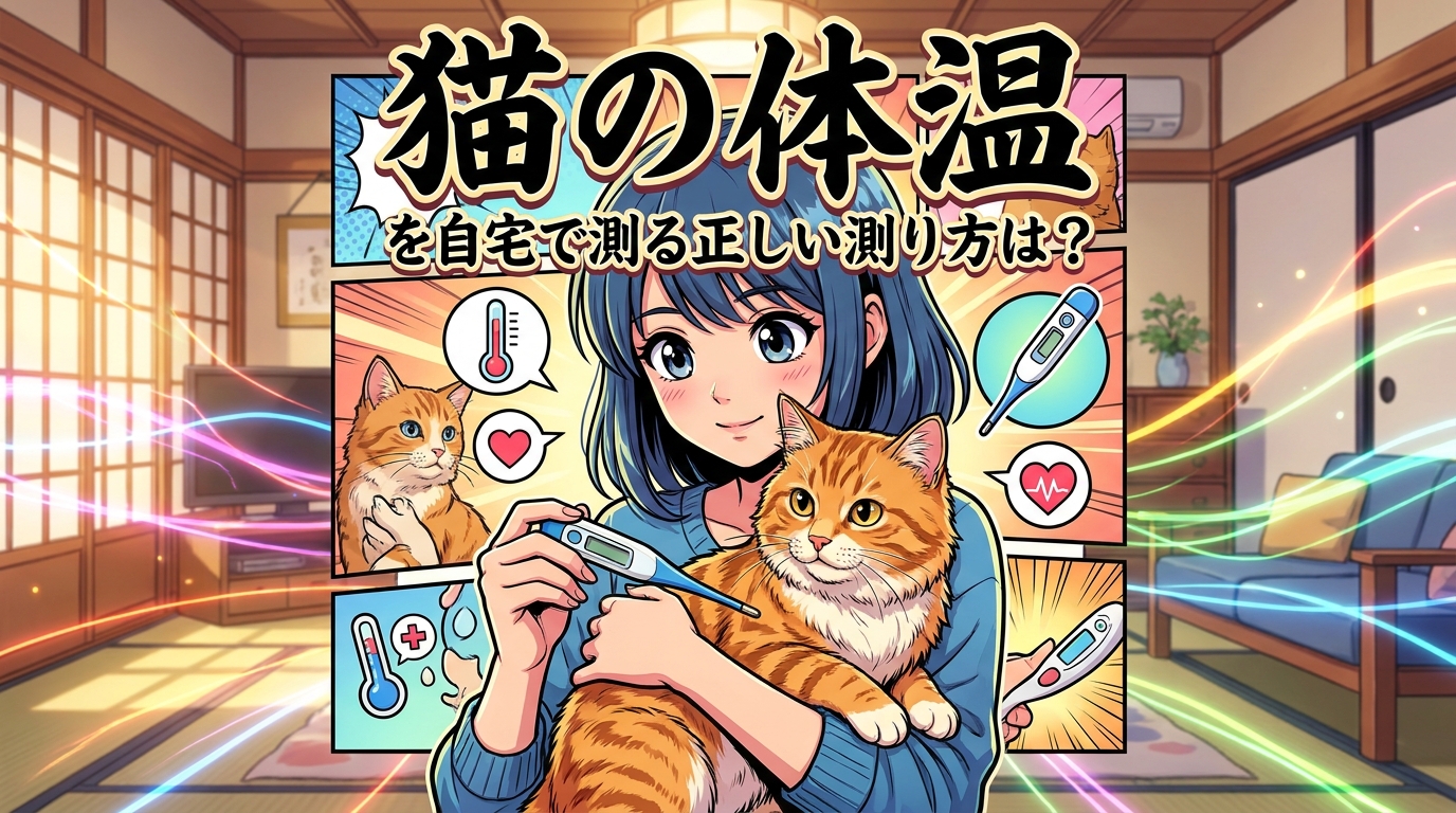 猫の体温を自宅で測る正しい測り方は?