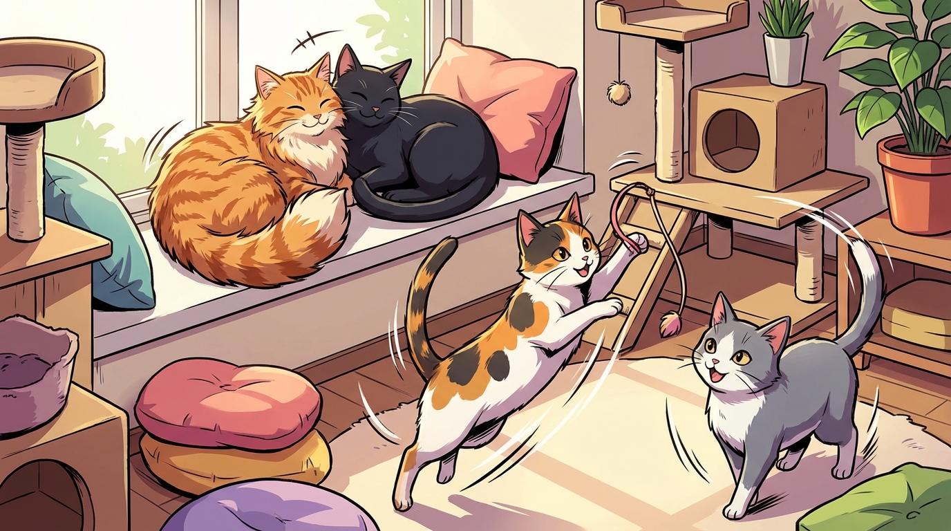 そもそも多頭飼いで仲良くなりやすい組み合わせって？