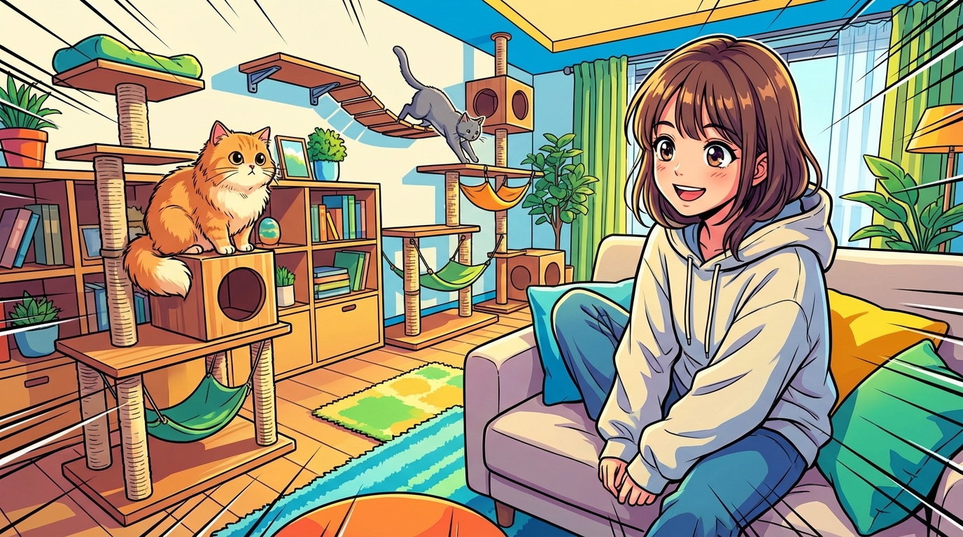 人と猫がどちらも快適に過ごせる空間づくりが鍵！