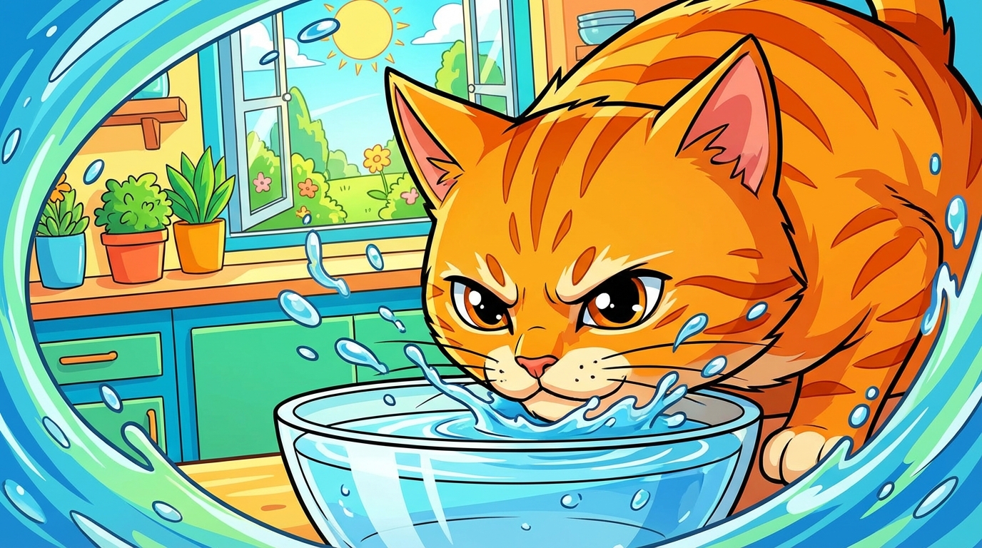 猫の1日に必要な水分量は体重1kgあたり40～60mL！