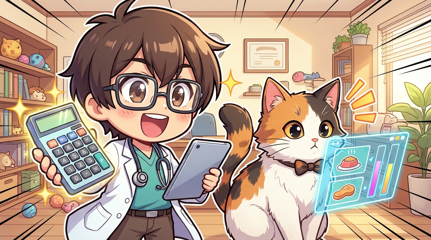 愛猫の1日に必要なカロリーは「RER」と「係数」で決まる！