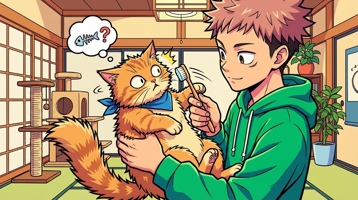 猫が歯磨きを嫌がるのは本能的な警戒心が原因