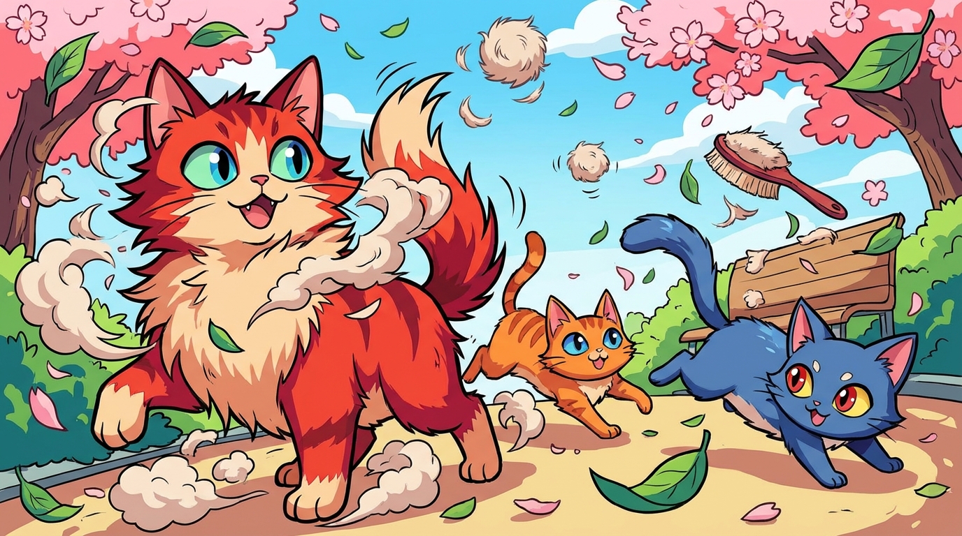 猫の換毛期は春と秋の年2回！時期と期間を知ろう