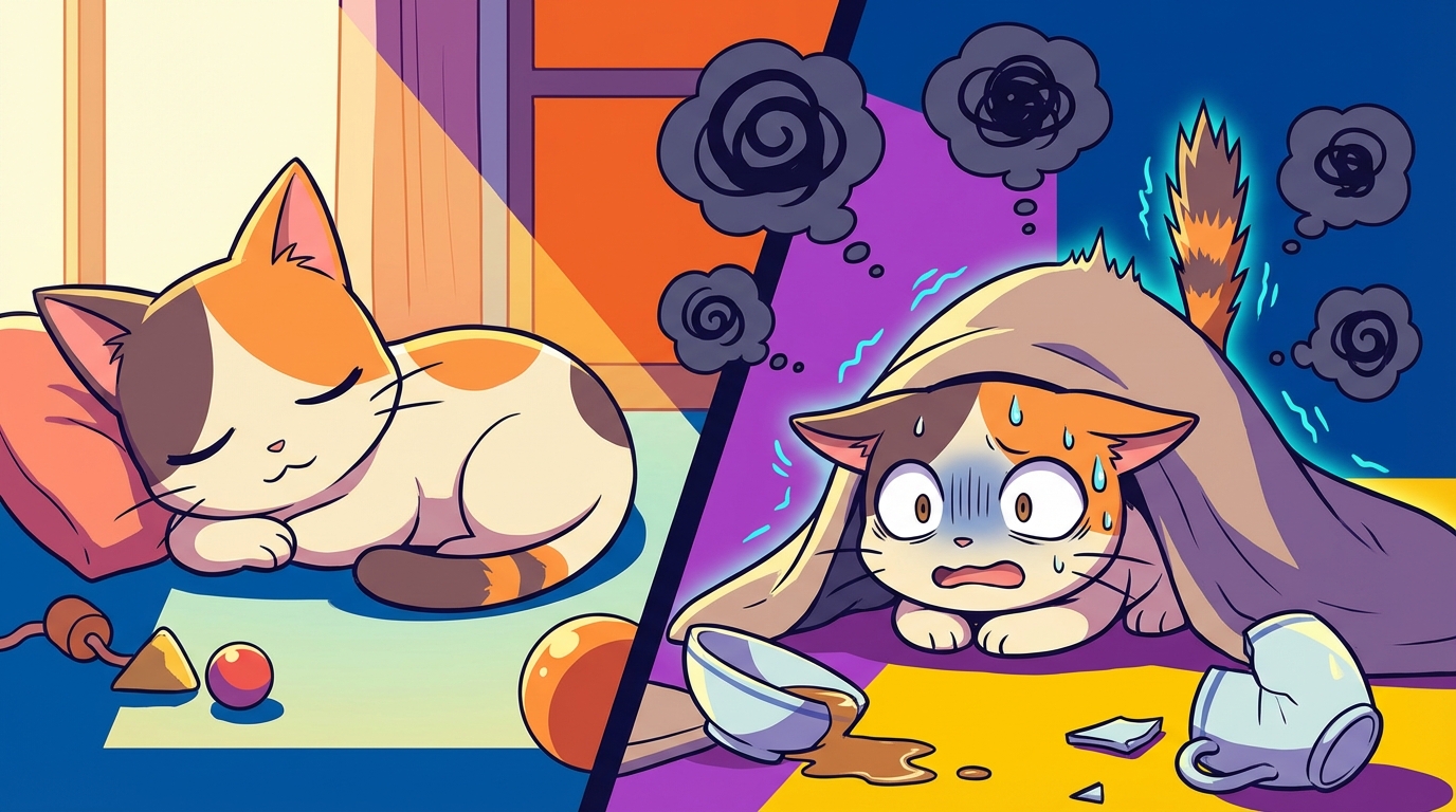 猫のストレス症状は「行動の変化」で判断できる