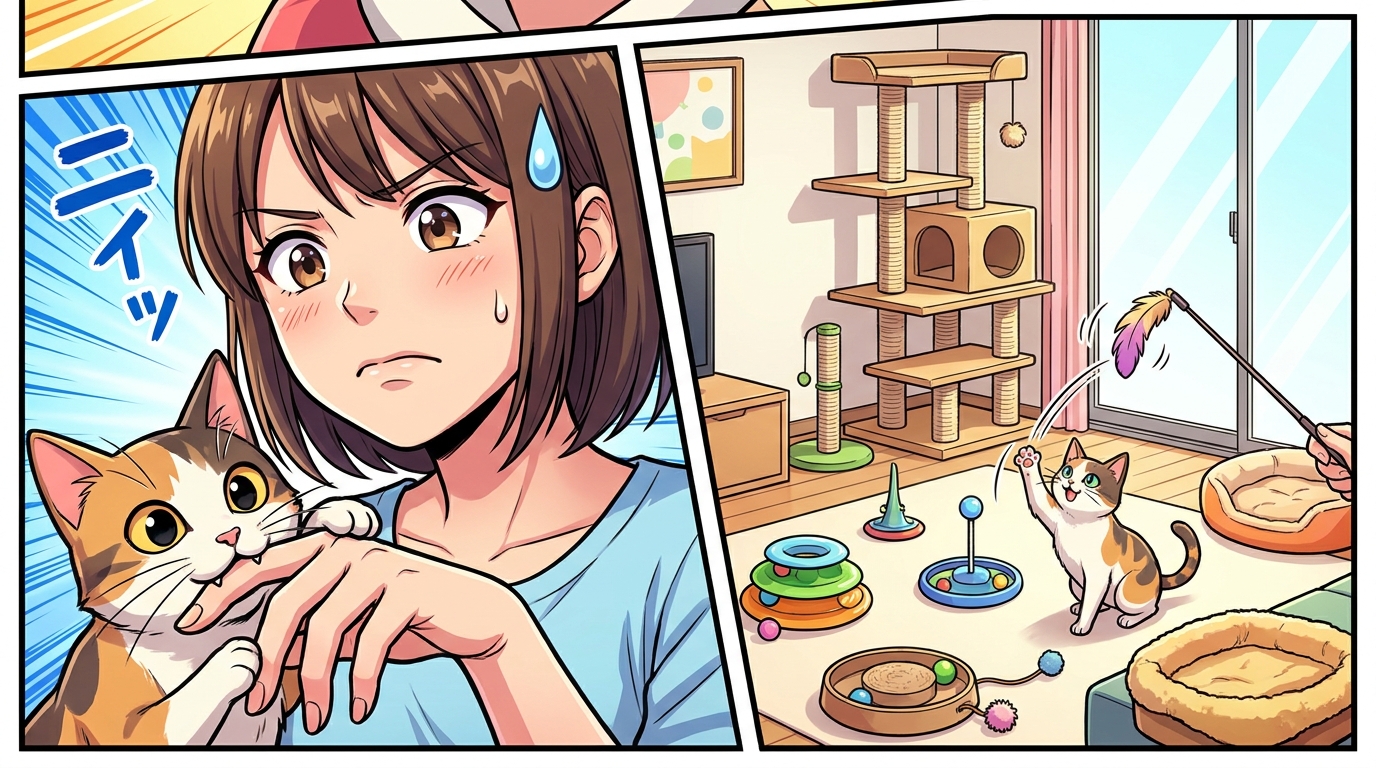 甘噛みを減らすには「無反応」と「環境整備」が鍵