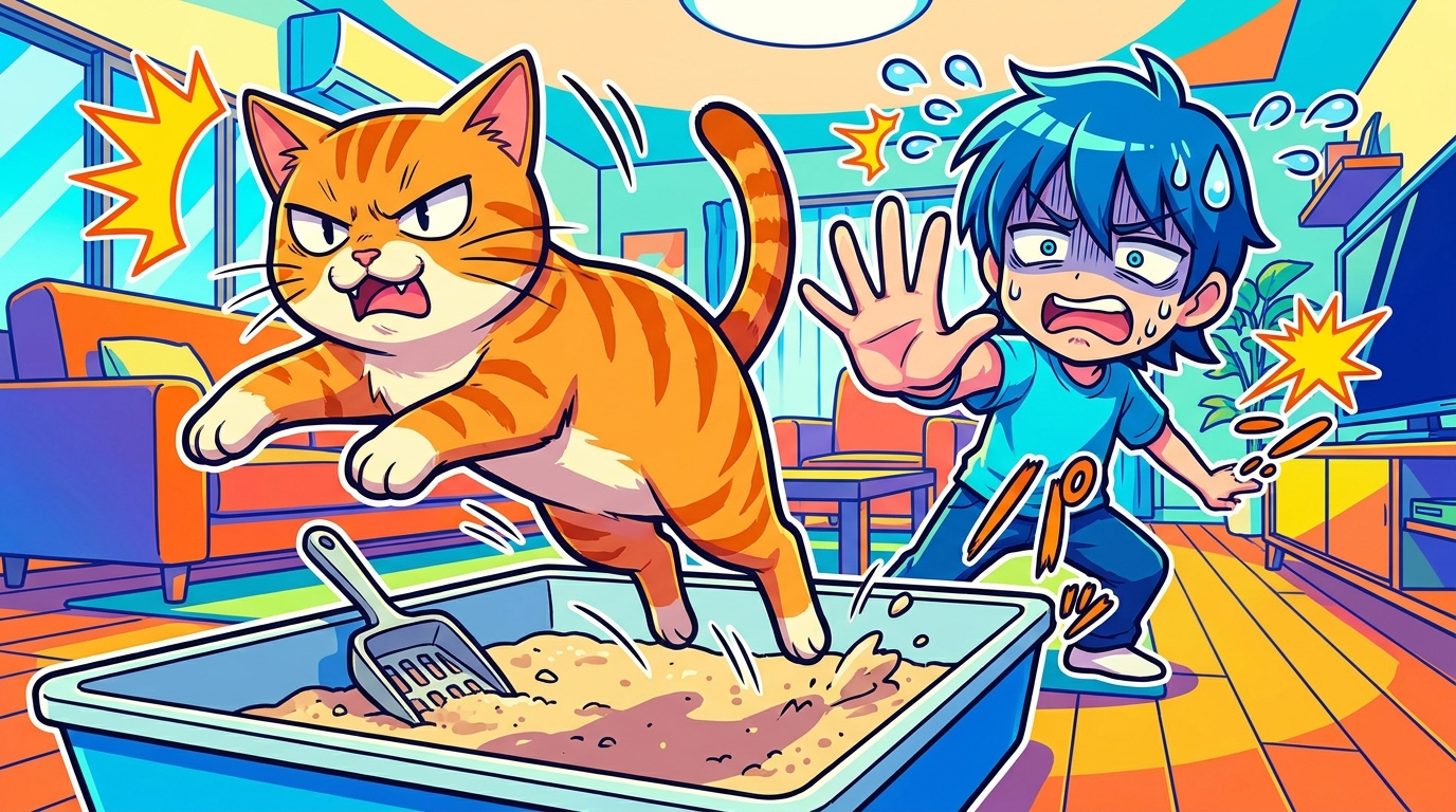 猫がトイレで失敗する主な理由は3つ