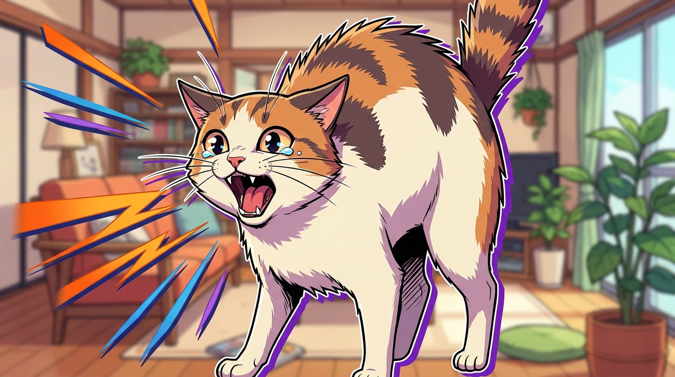 猫の威嚇は「助けて」という防御のサイン