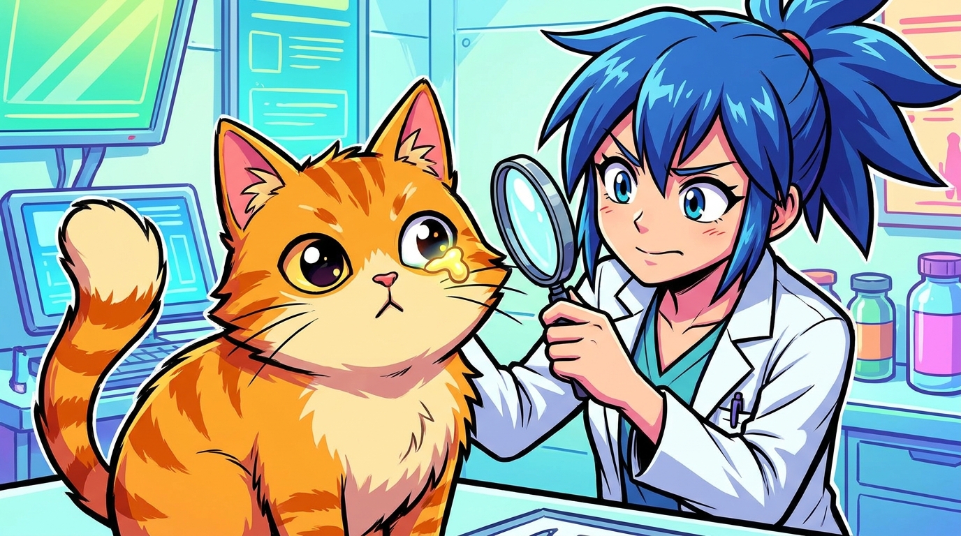 猫の目やにが黄色い場合は細菌感染のサイン