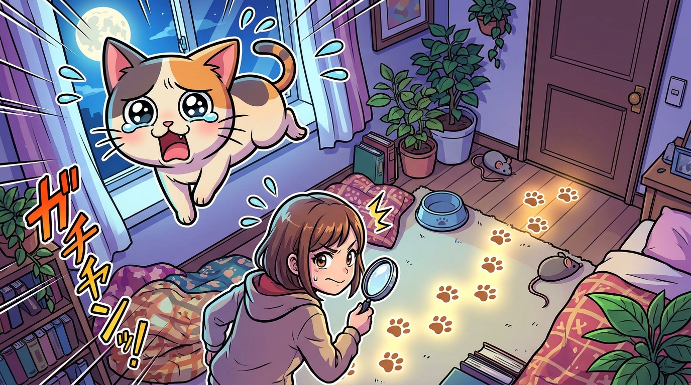 猫の夜鳴きは「原因を見つけること」が何より大事です
