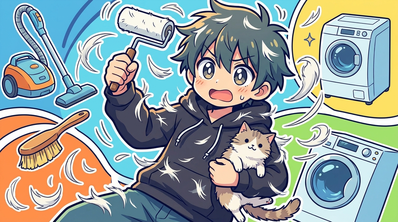 猫の抜け毛を減らすのが、実は一番効果的！