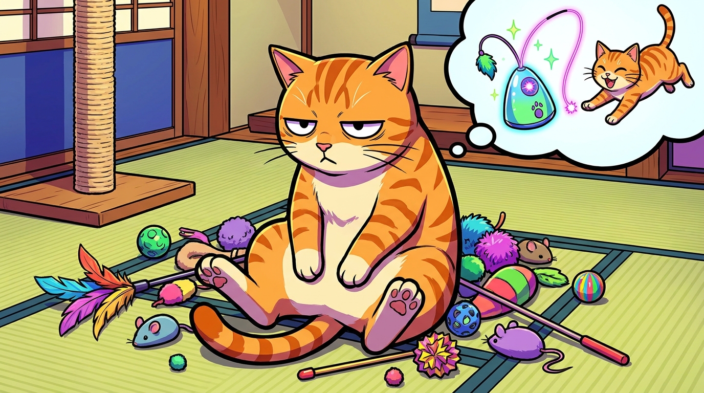 猫がおもちゃに飽きるのは、実は自然なこと