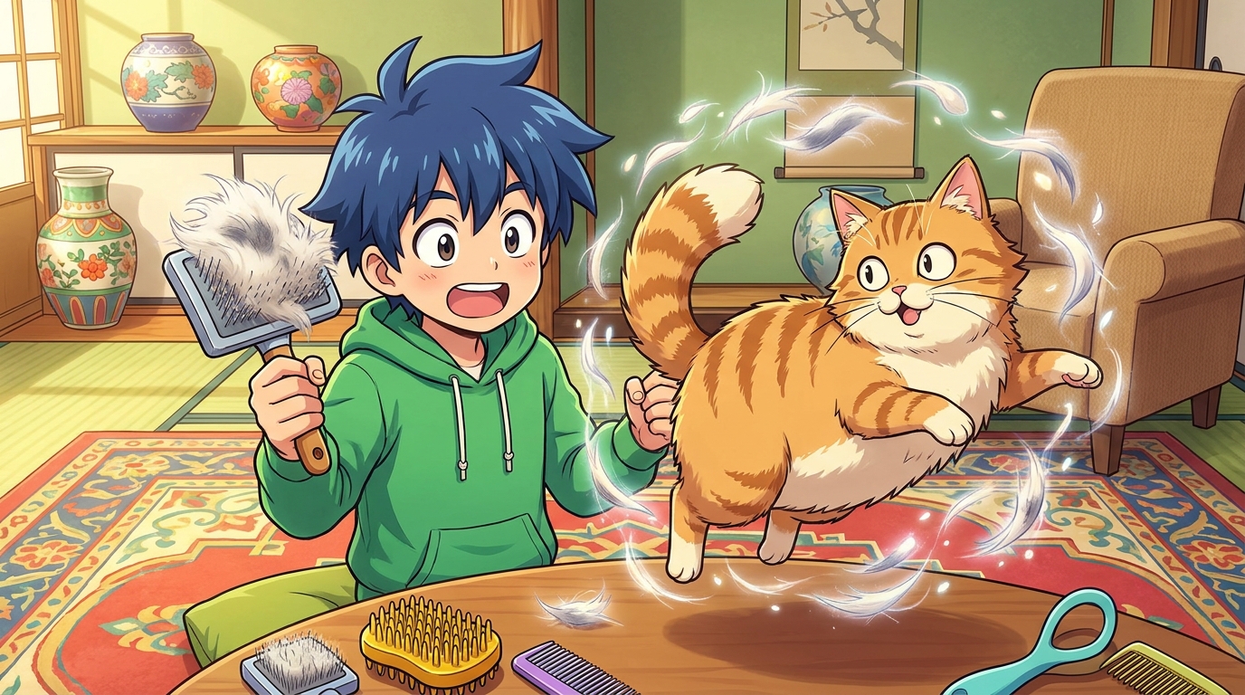 抜け毛が取れるブラシは、猫の毛質に合わせて選ぶべき！