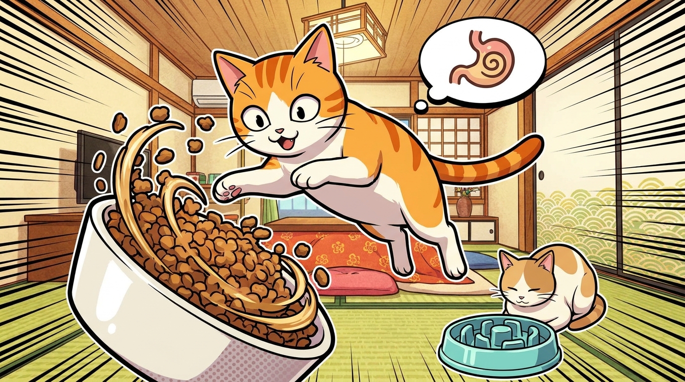 猫の早食いはなぜ危険なのか