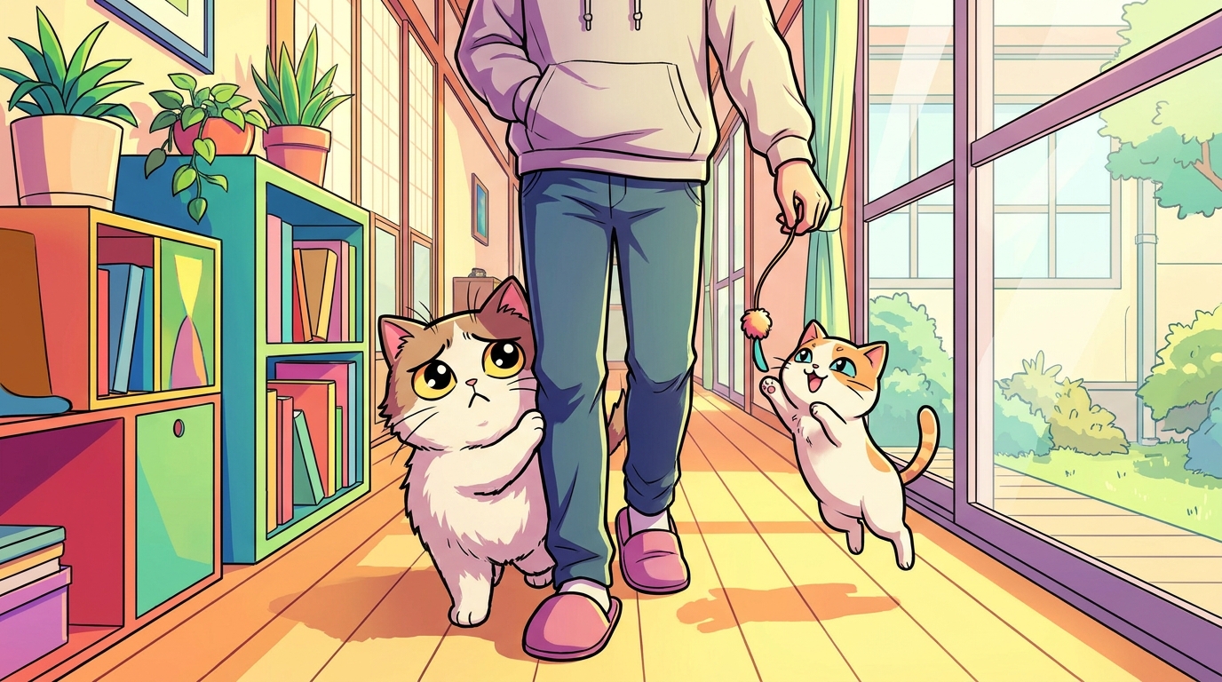 猫の後追いは複数の心理が重なった行動です
